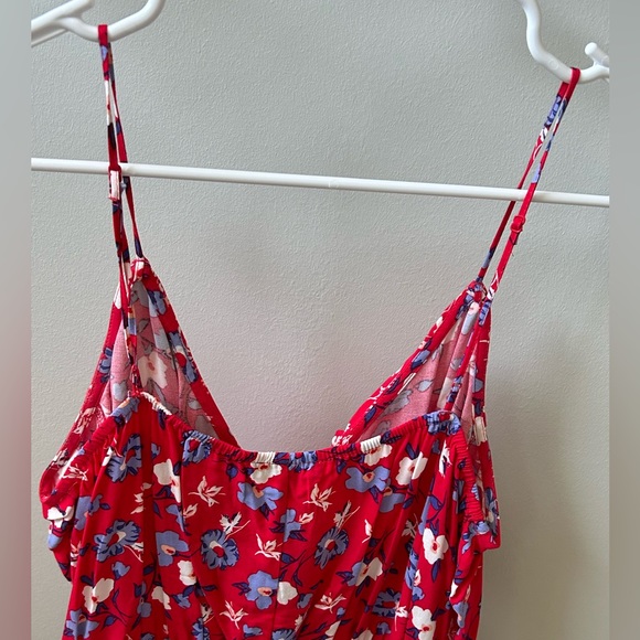 Express Wrap Font Spaghetti Strap Floral Dress Size Medium - Picture 5 of 5